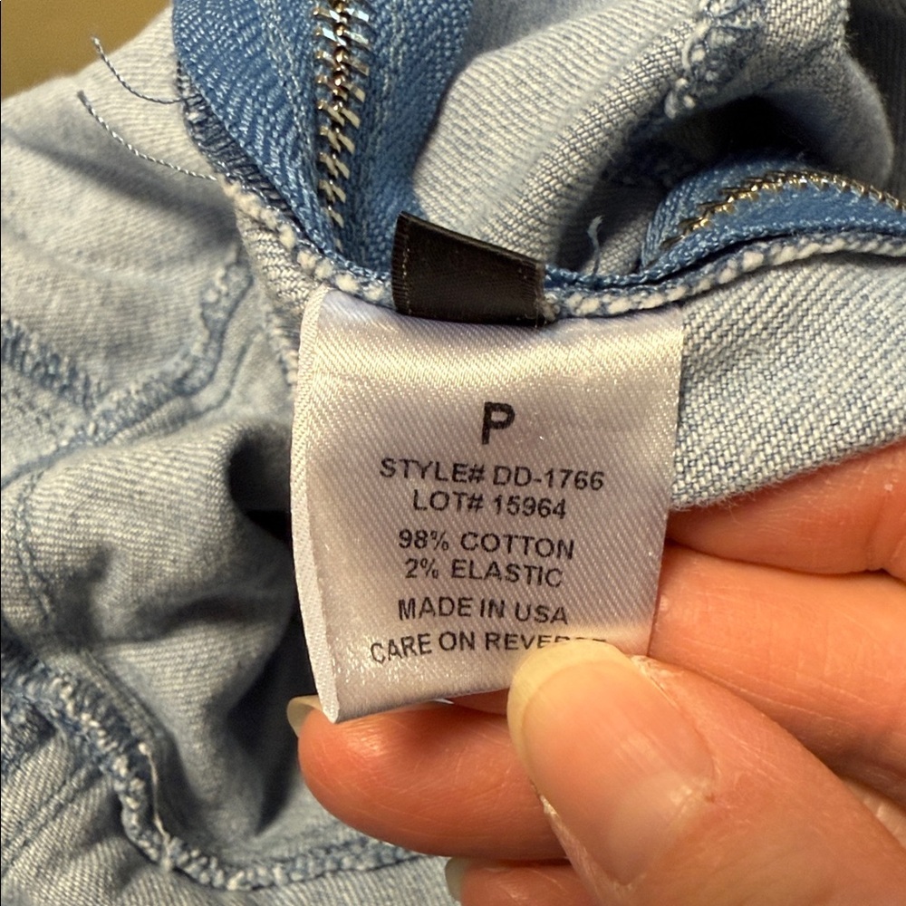 INTERMIX Blue Denim Top with Frayed Details Size P - Picture 4 of 4